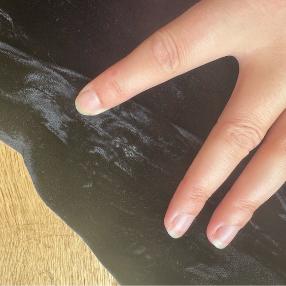 BETSEY JOHNSON BLACK CRUSHED VELVET WIDE LEG HIGH WAIST PANTS-2 - Picture 16 of 17